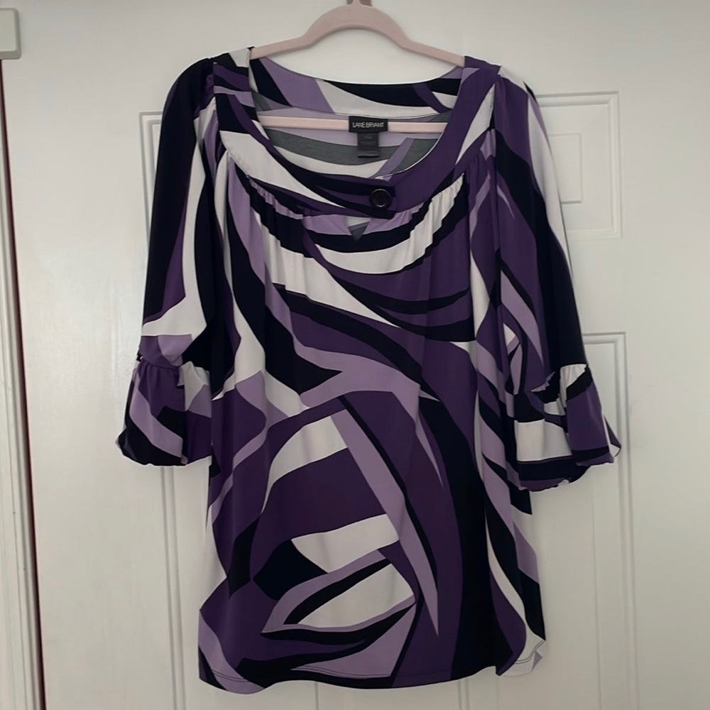 Lane Bryant Blouse with ruffle sleeves 18/20 plus size